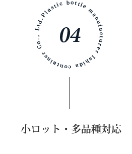 大量生産から小ロットまで対応